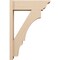 Ekena Millwork 8-in W x 26-in D x 38-in H Balboa Trad Rough Cedar Woodgrain TimberThane Outlooker, Primed Tan OUTUR080X26X38BOA04RCPR - alternate 4